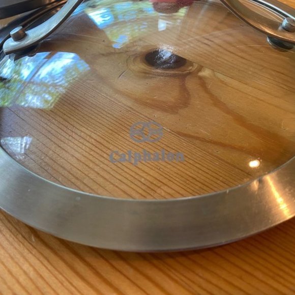 Calphalon 7 Inch Diameter Stainless Steel Glass Lid (2) - Picture 2 of 3